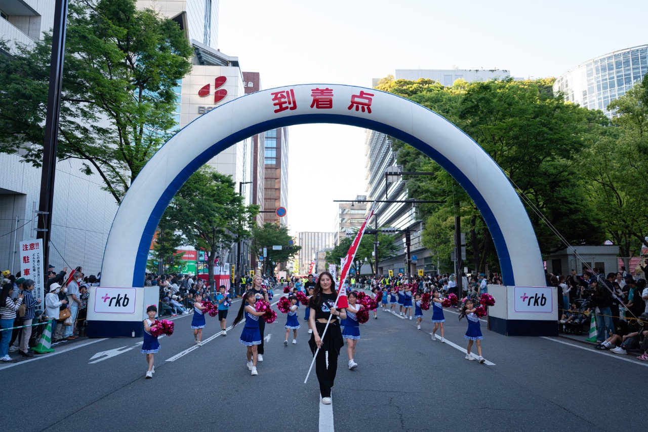 到着点での一枚